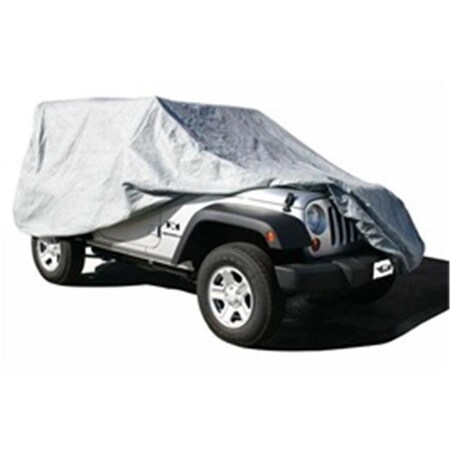 Rampage Rampage 1204 Custom Vehicle Car Cover; 4 Layer Grey 4Dr Wrangler 07-13 1204